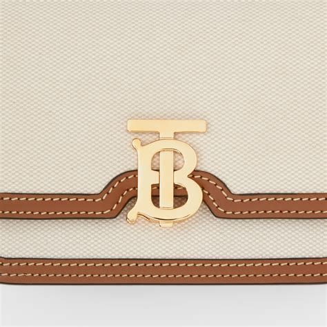 burberry mini two-tone canvas and leather tb bag|thomas burberry bag.